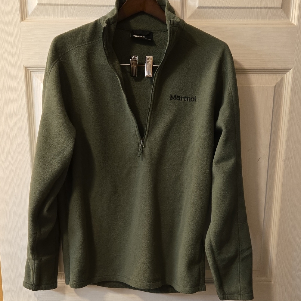 Marmot Men's Olive Zip-Up Sweater